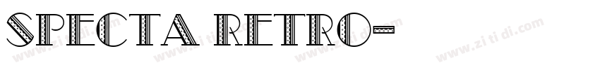 Specta Retro字体转换
